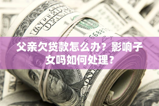 武汉父亲欠贷款怎么办？影响子女吗如何处理？