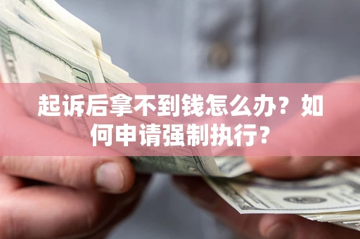 武汉起诉后拿不到钱怎么办？如何申请强制执行？