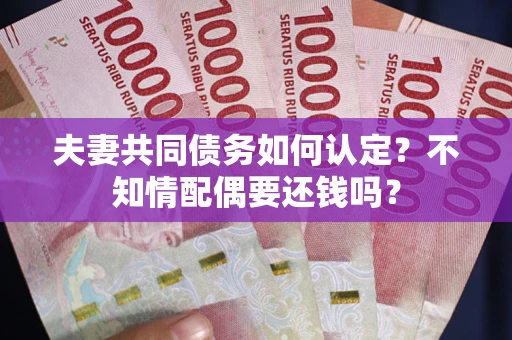 武汉夫妻共同债务如何认定？不知情配偶要还钱吗？