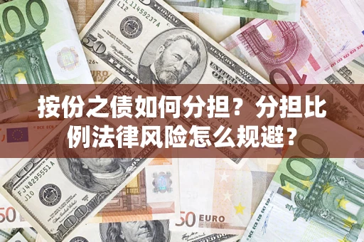 武汉按份之债如何分担？分担比例法律风险怎么规避？