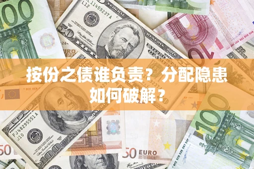 武汉按份之债谁负责？分配隐患如何破解？