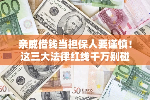 武汉亲戚借钱当担保人要谨慎！这三大法律红线千万别碰