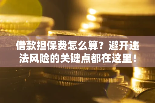武汉借款担保费怎么算？避开违法风险的关键点都在这里！