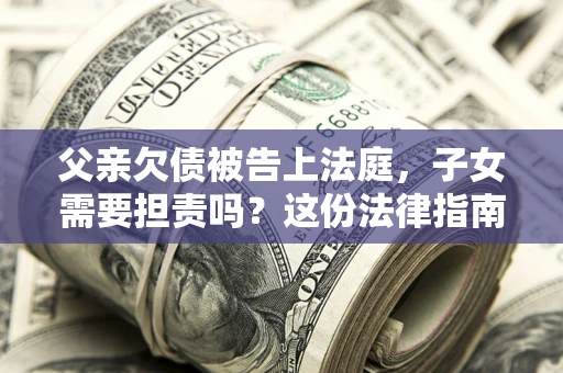 武汉父亲欠债被告上法庭，子女需要担责吗？这份法律指南必须看完