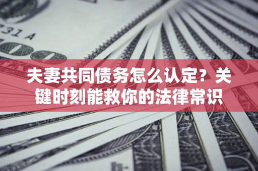 武汉夫妻共同债务怎么认定？关键时刻能救你的法律常识