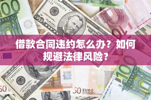 武汉借款合同违约怎么办？如何规避法律风险？